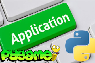 develop a custom desktop application using python and pygame