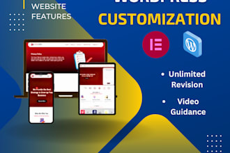 develop responsive clean and modern wordpress website design and development