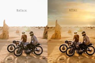 do photo color grading, color correction and retouching in lightroom