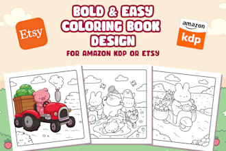 create custom printable coloring pages for KDP and etsy