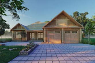 design your architectural 3d exterior modeling and rendering