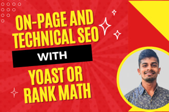 do complete onpage and technical SEO service with yoast or rankmath