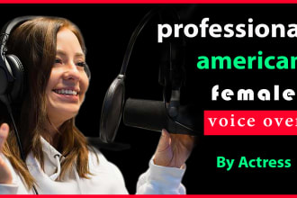 record a professional american deep english voice over