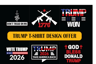 do trump vector and typography, t shirt design