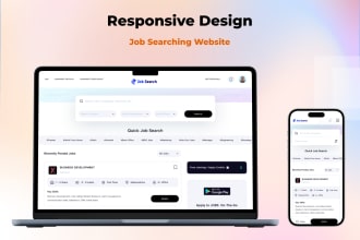 job search portal UI UX design