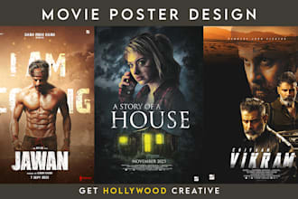 design professional movie poster design for you
