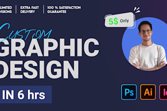 custom graphic design work in 6 hours