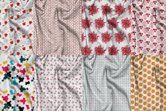 make amazing seamless, textile, geometric, carpet pattern design