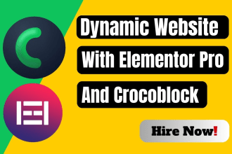 do build dynamic website or wordpress website by crocoblock
