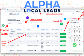 provide millions targeted b2b usa leads generation for any industry