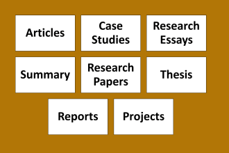 do business, market, online research, write essays, case, reports, summary