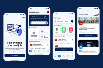 develop custom job board portal app, UI UX recruitment portal app, job listing