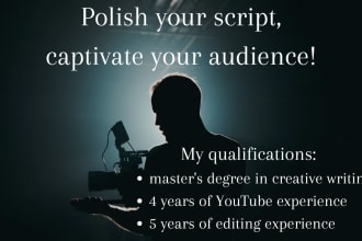 proofread and edit your youtube script for english speaking audiences