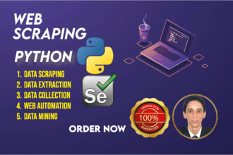 do python web scraping, data extraction, web scraper