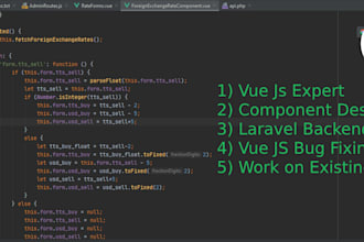 your vuejs frontend and  laravel backend expert