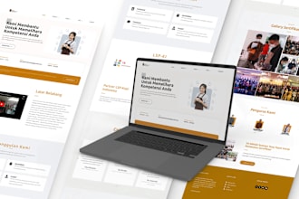 develop a professional UI UX landing page for your product