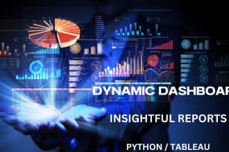 create dashboard and stories in tableau, python matplotlib