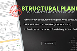 design wood structures and permit ready structural plans