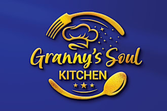 design luxury hotel and restaurant, bar, food, catering, fast food truck logo