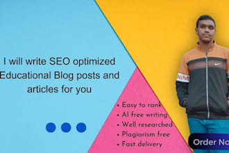 write captivating educational blogs or articles for you