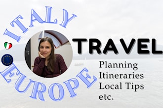 assist you with travel planning for italy and europe
