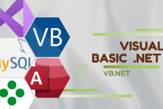 develop database applications in visual basic, mysql, ms access