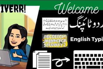 provide you data entry work in both languages english and urdu