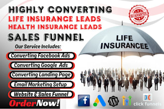 generate life insurance leads insurance leads life insurance leads sales funnel
