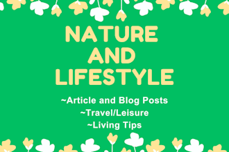 write blog on nature and lifestyle