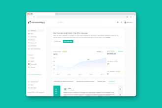design clean responsive and modern saas UI UX for web app and dashboard in figma