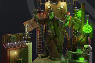 model a stylized 3d cartoon character in blender