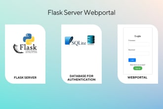 develop custom flask app with user auth and sqlite db provided security