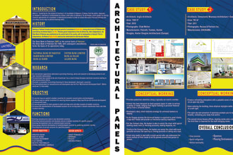 make architectural presentation sheets, panels, posters and portfolios
