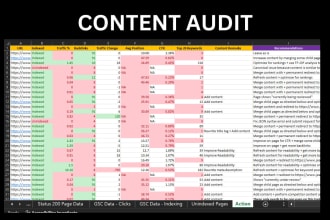 do website content audit and SEO content strategy