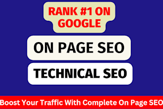 do on page optimization and technical SEO for wordpress site