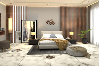design and create realistic renders of interior space