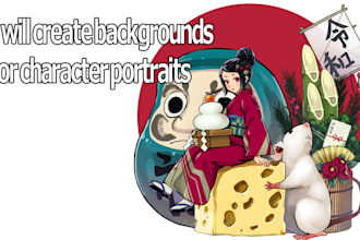 create backgrounds for character portraits