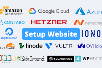setup website on AWS,digital ocean,linode,vultr,contabo,ovhcloud,ionos,hetzner