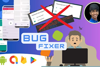 fix android app bugs, crashes and runtime errors