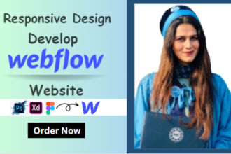 develop webflow ecommerce, redesign and stunning website setup