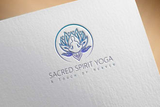 design natural health, wellness, spa, yoga, massage and holistic logo