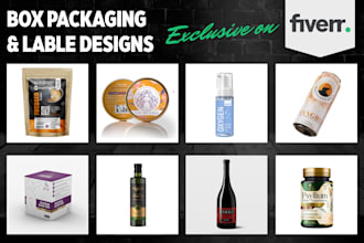 design professional label and packaging for your product