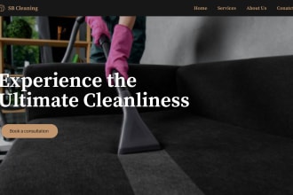 build handyman, plumbing, roofing, pressure washing, house cleaning website