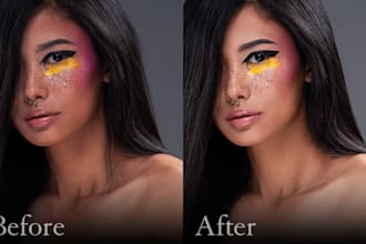 retouch photo with high end