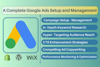 setup and optimize your google search ads,  performance max campaign