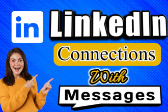 send linkedin connections with messages from your profile