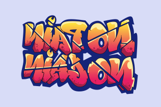 do graffiti art design for your logo or word