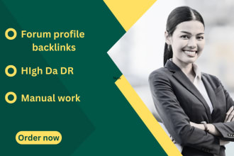 manual forum backlinks on high da dr sites niche relevant
