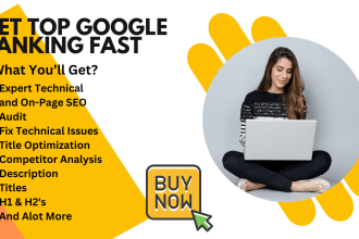do complete on page SEO audit and fix technical issues