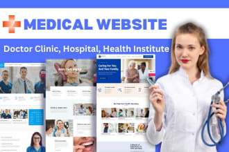 build doctor, medical and healthcare websites in wordpress elementor pro